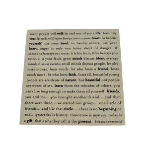 Eleanor Roosevelt Quote Square Refrigerator Magnet from QuotableMagnets